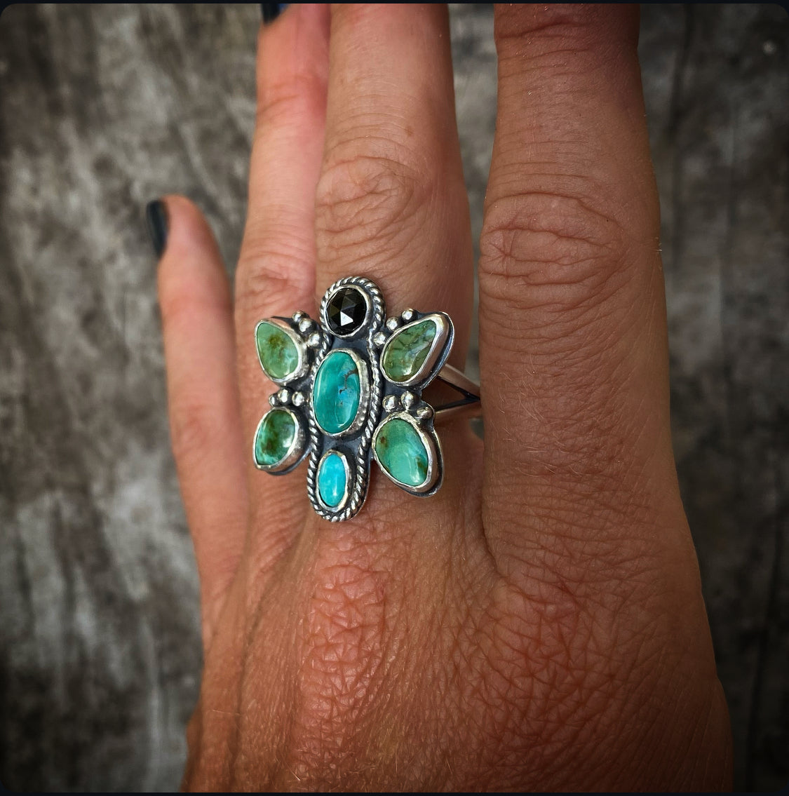 Turquoise Butterfly Ring