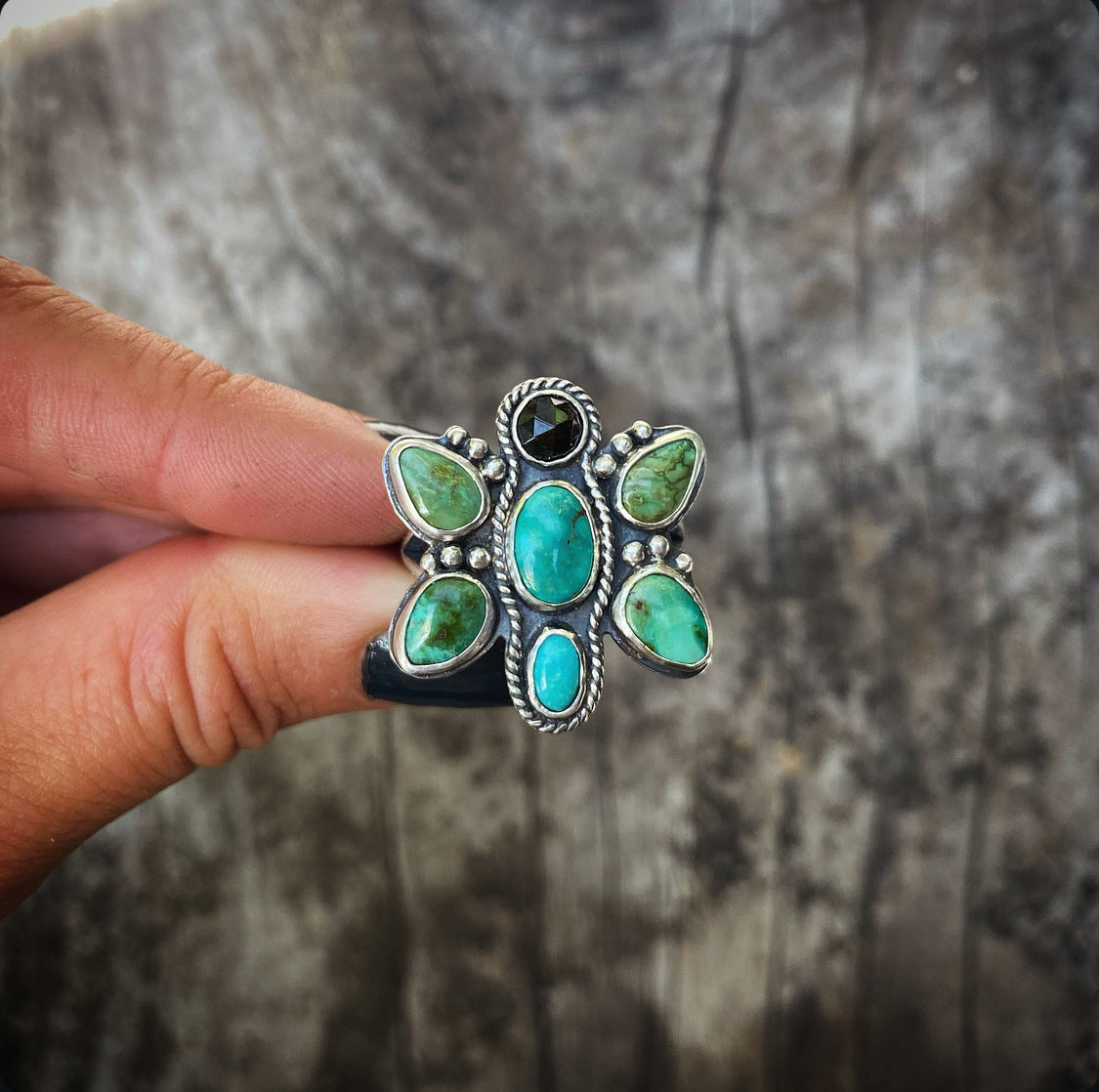 Turquoise Butterfly Ring