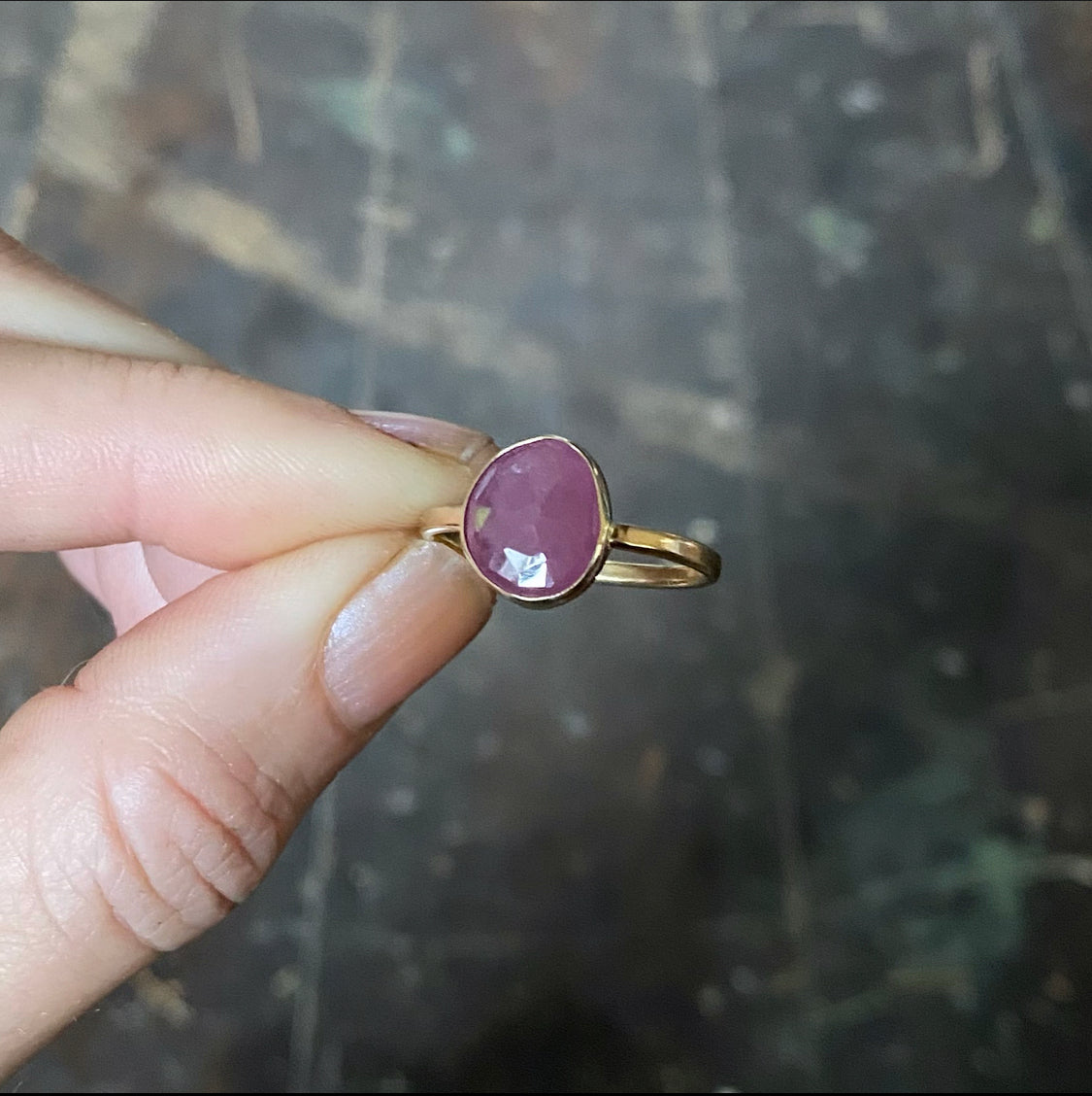 14k Gold Ruby Ring