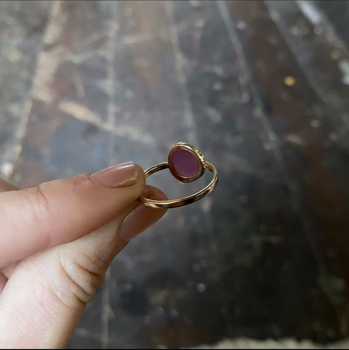 14k Gold Ruby Ring