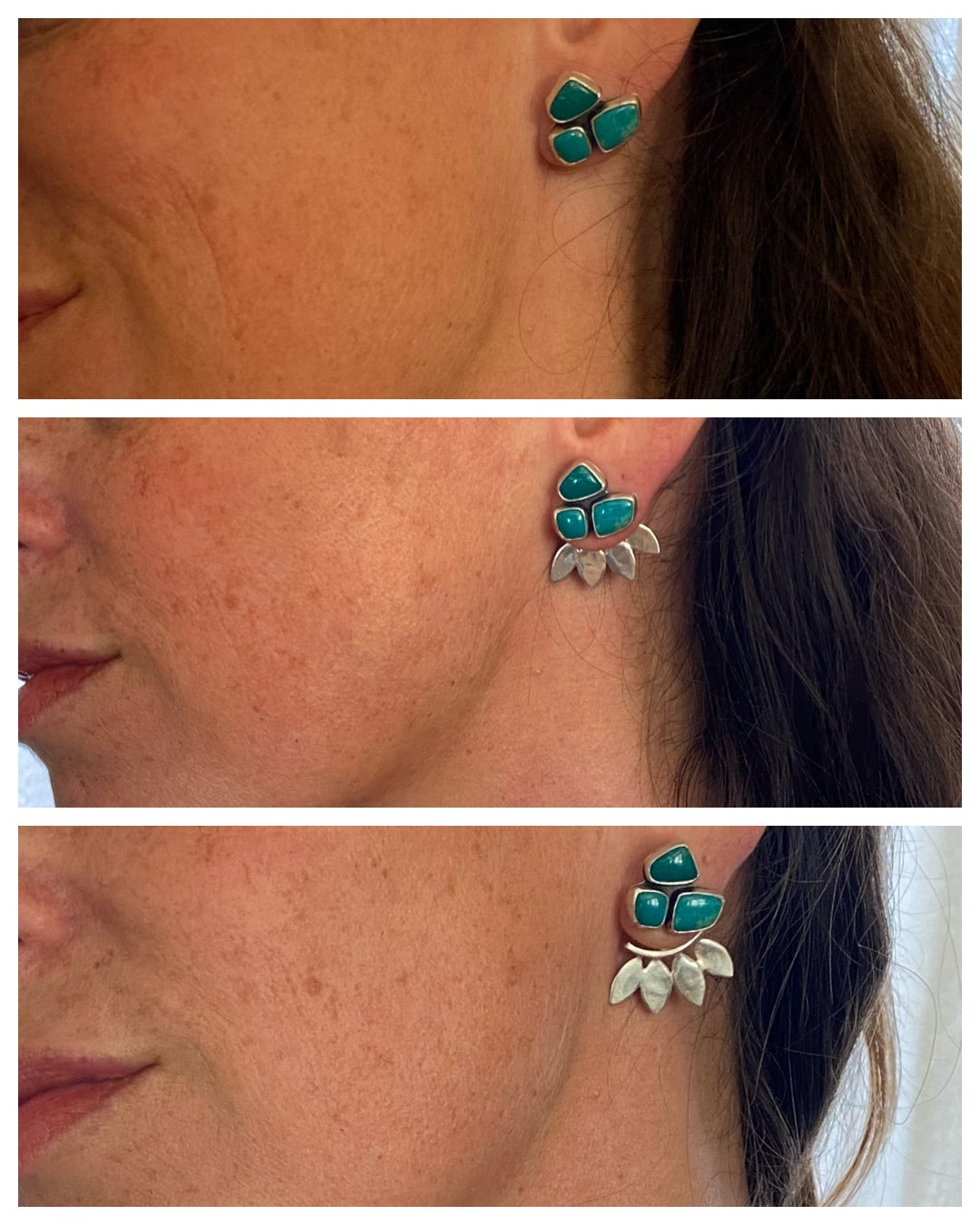 Turquoise Ear Jackets