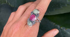 Turquoise & Ruby Ring