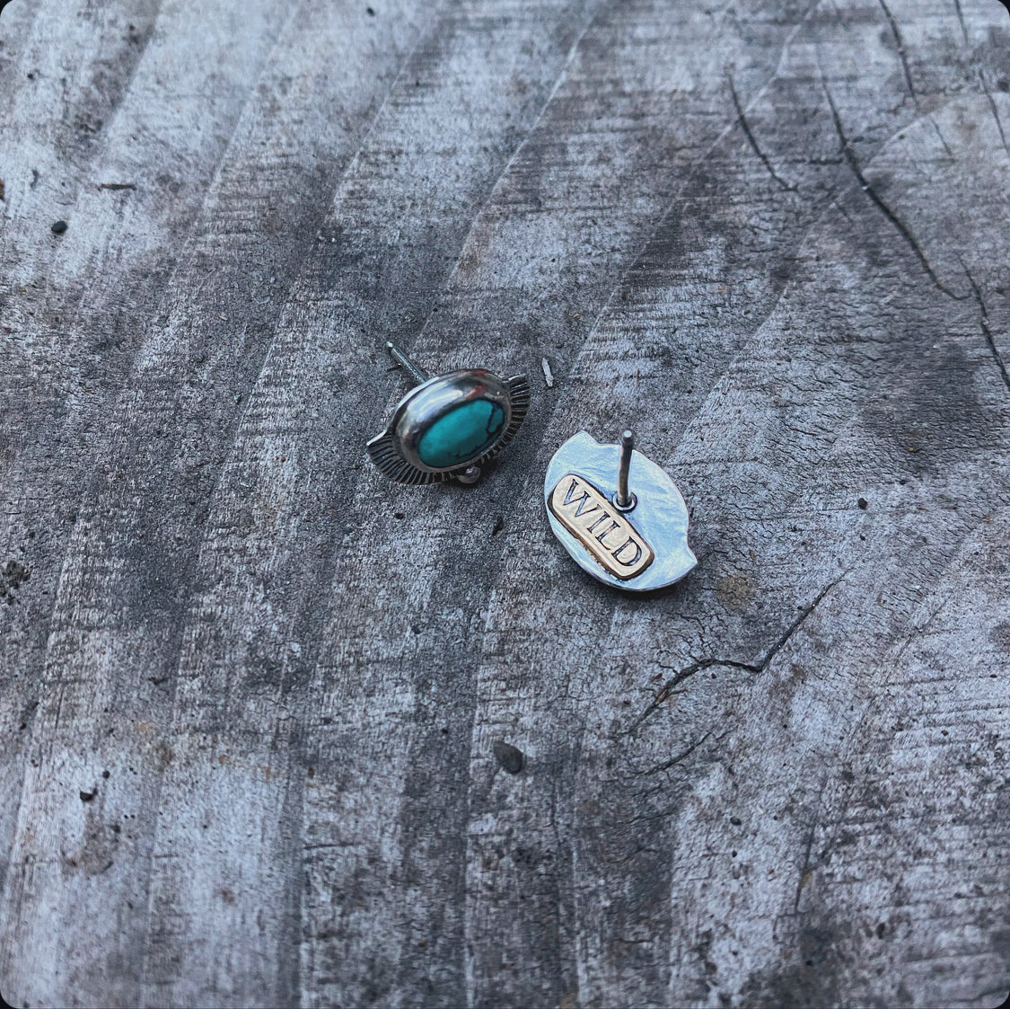 Tiny Turquoise Studs