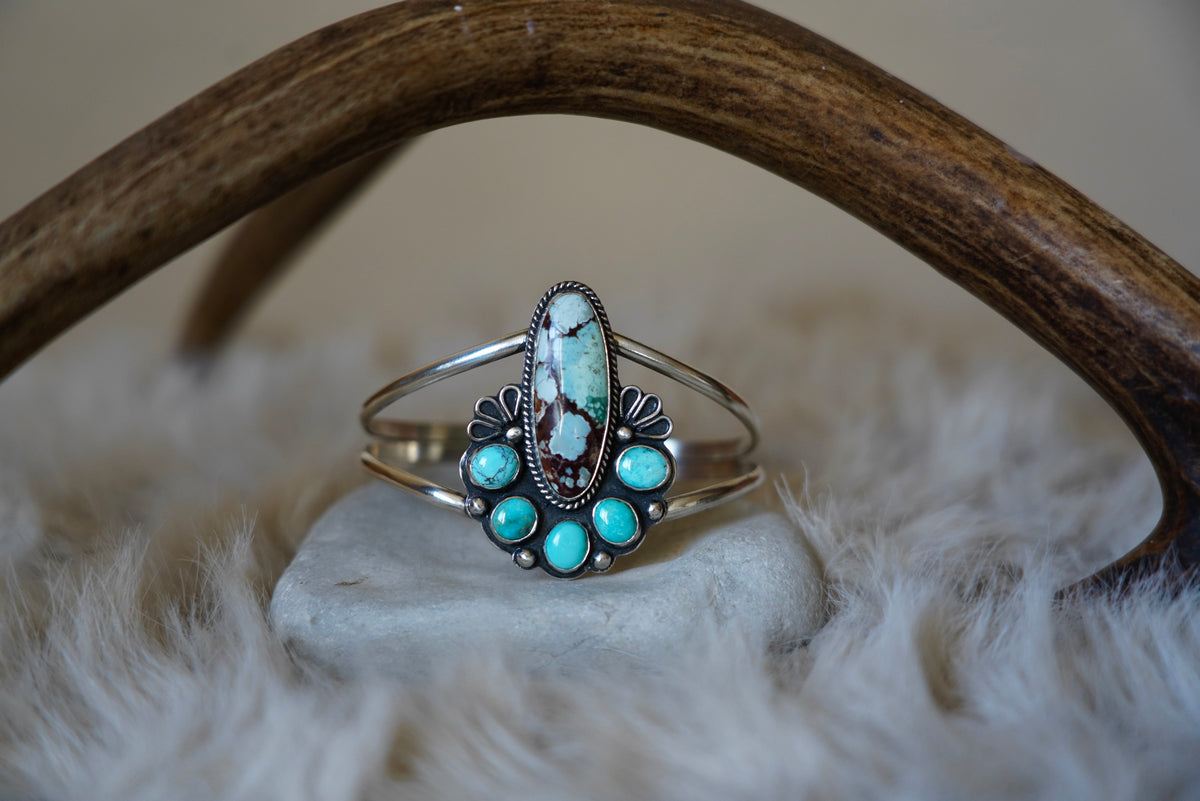 Turquoise Rainbow Cuff