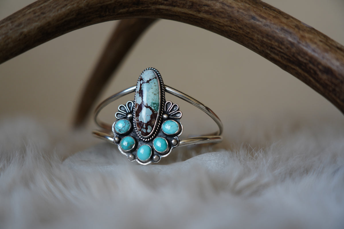 Turquoise Rainbow Cuff