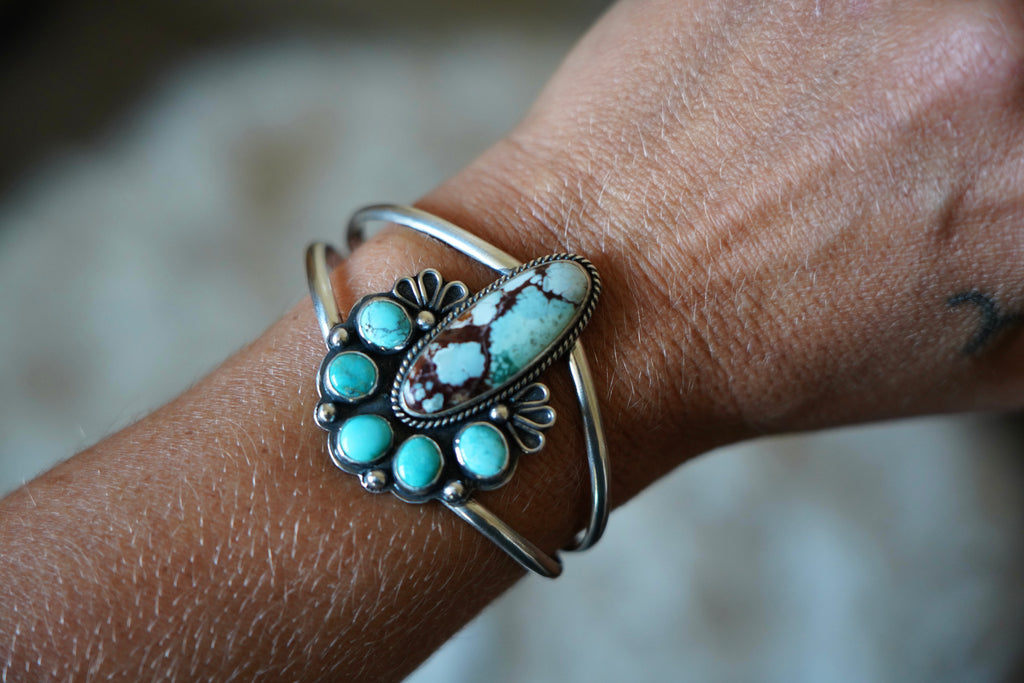 Turquoise Rainbow Cuff