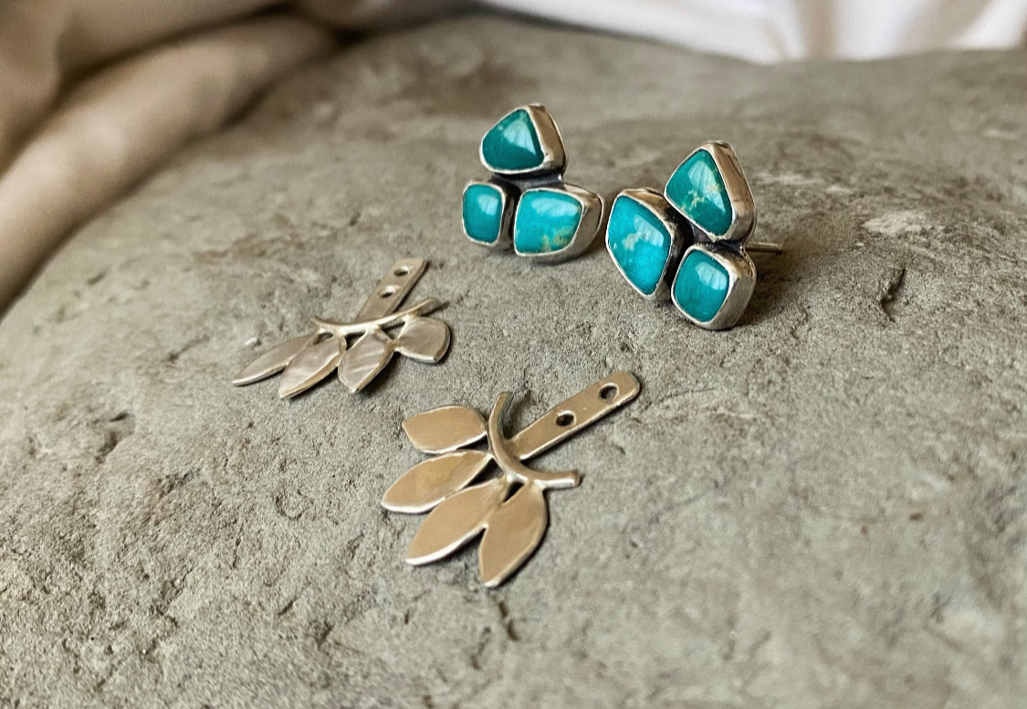 Turquoise Ear Jackets