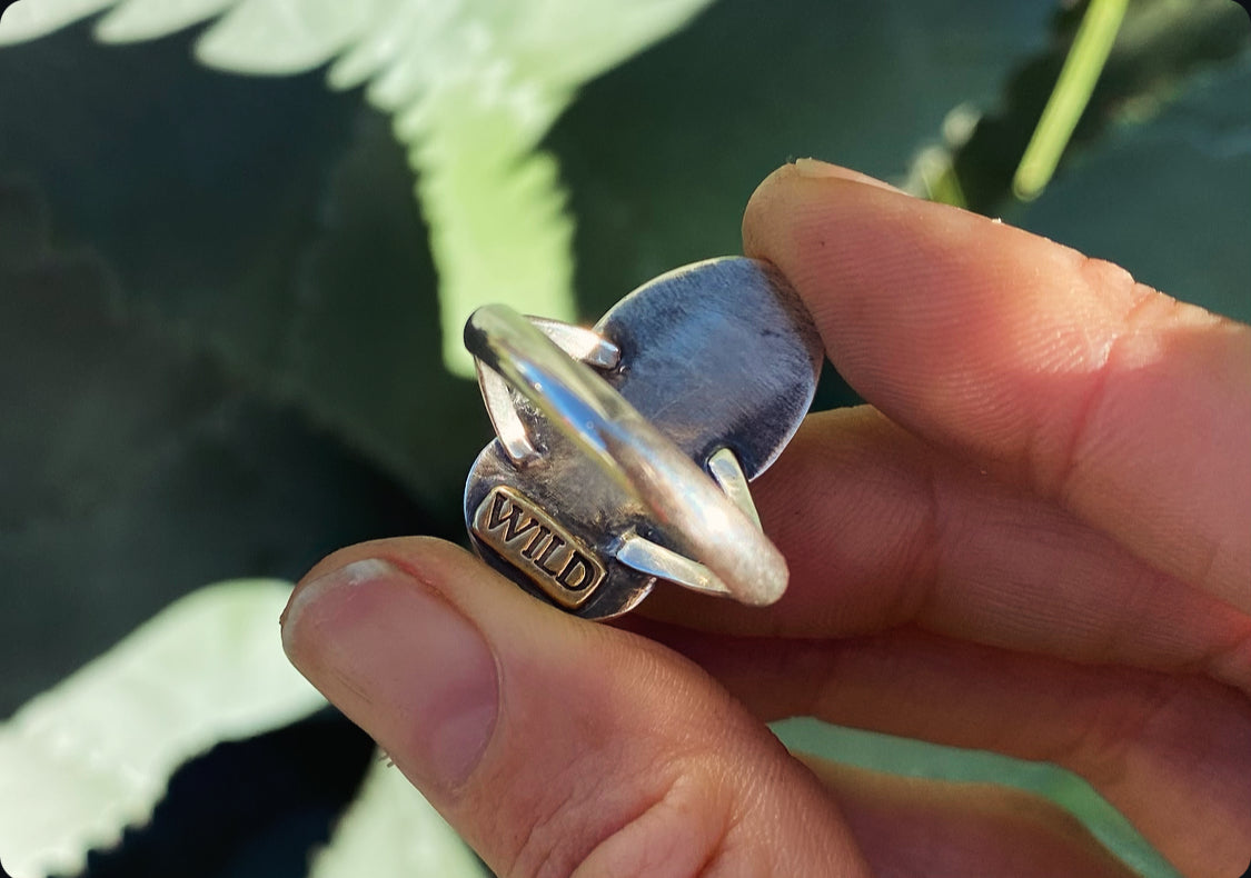 Ruby & Turquoise Flower Ring