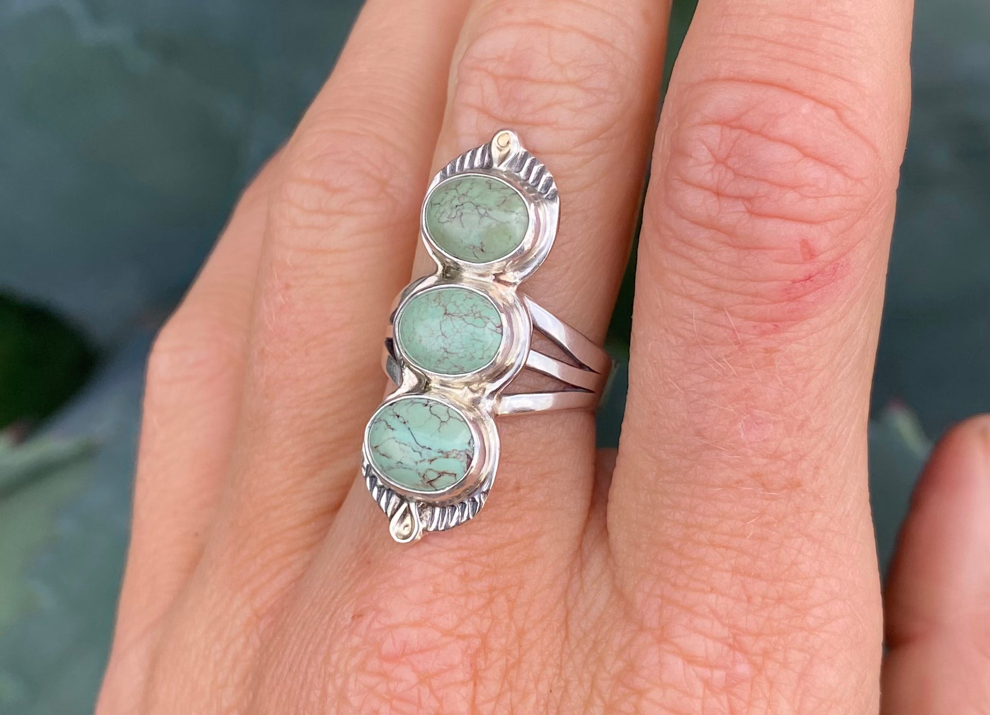 Triple Turquoise Ring