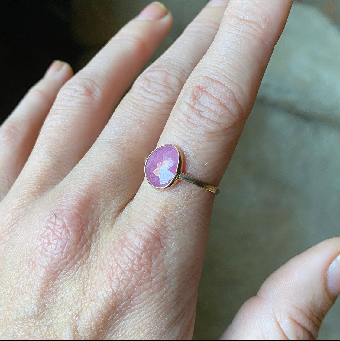 14k Gold Ruby Ring