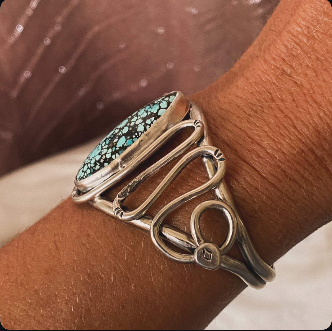 Turquoise Snake Statement Cuff