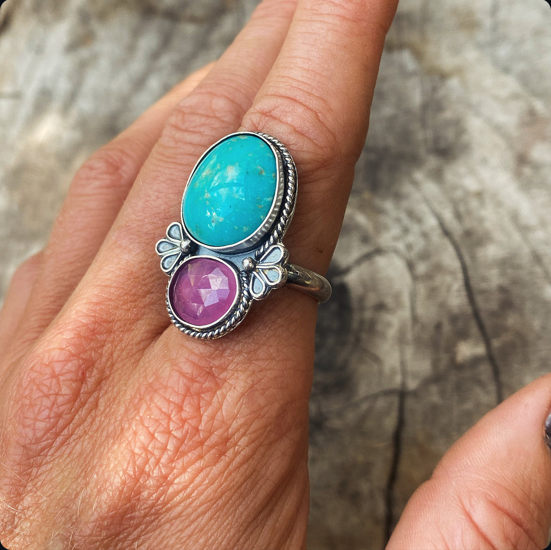 Turquoise Ruby Ring