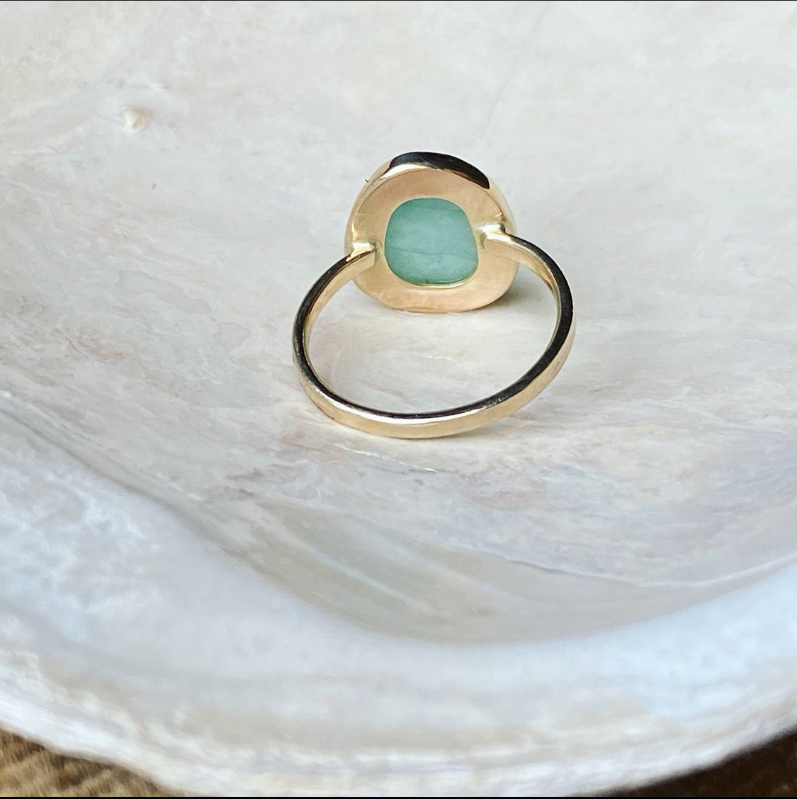 14k Gold Emerald Ring