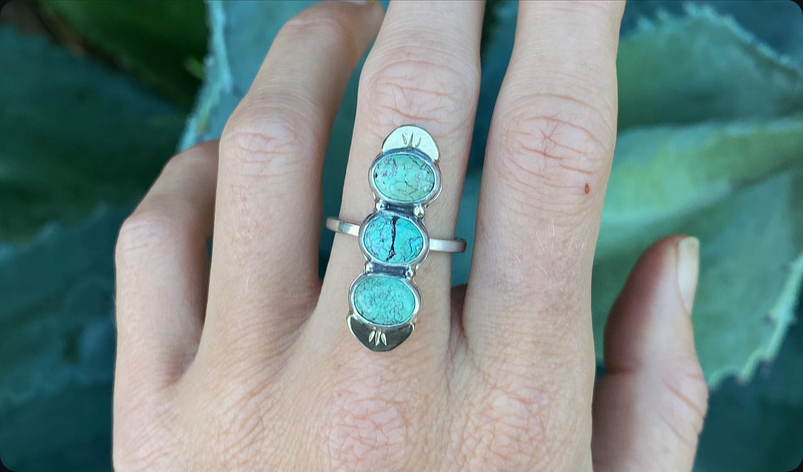 10k Golden Turquoise Ring