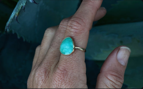 14k Gold Emerald Ring