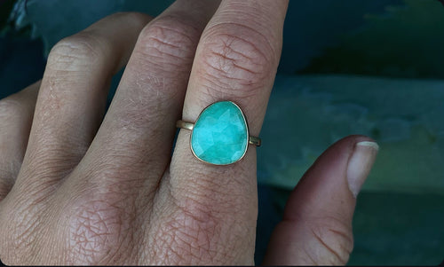 14k Gold Emerald Ring
