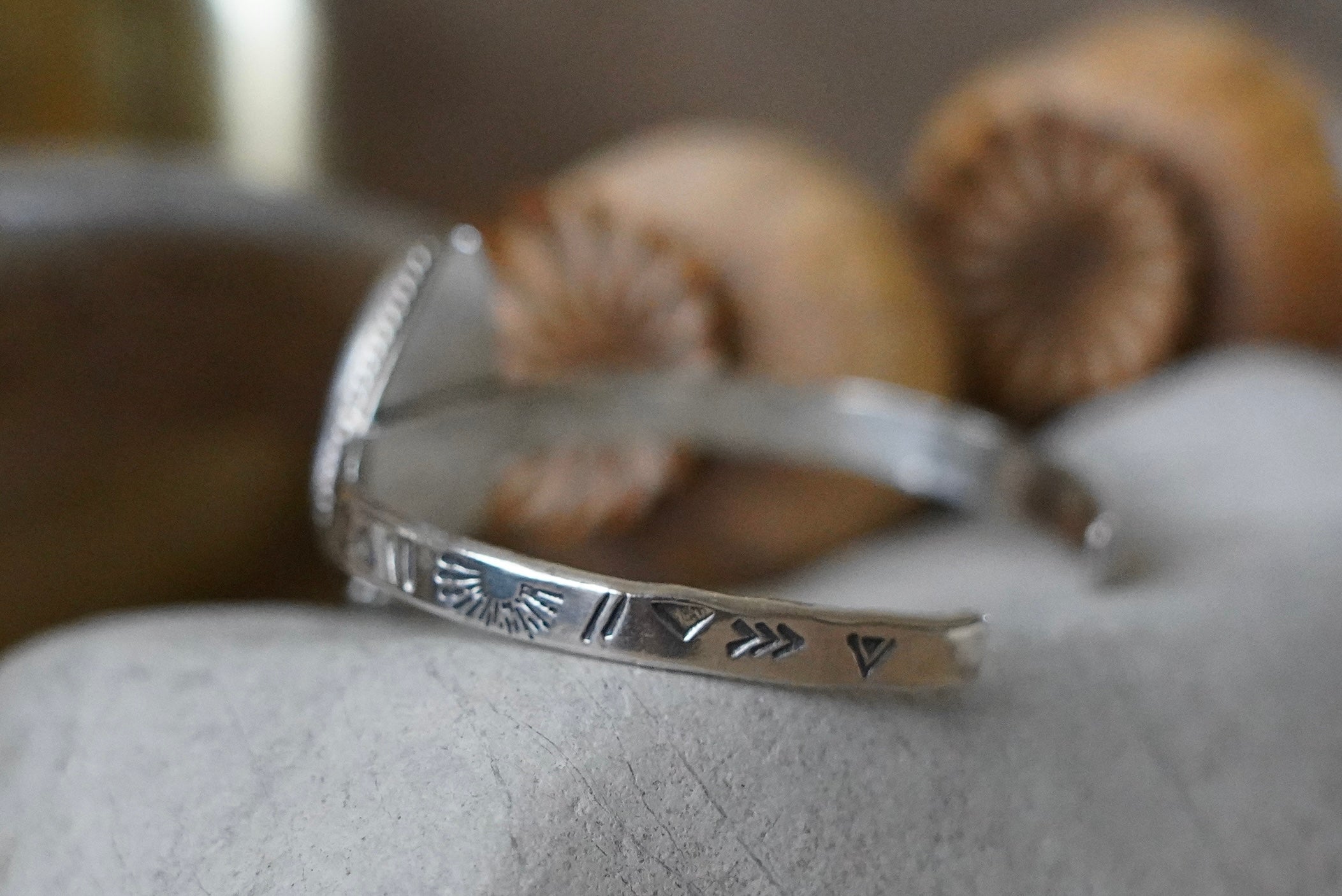 Hammered Turquoise Cuff