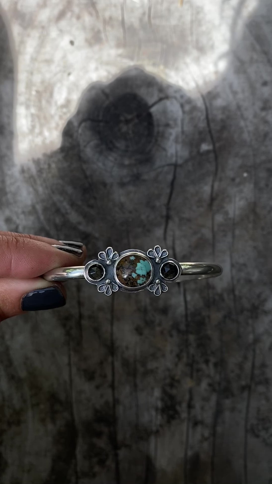 Triple Stone Cuff