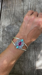 Climbing Vine Ruby Cuff