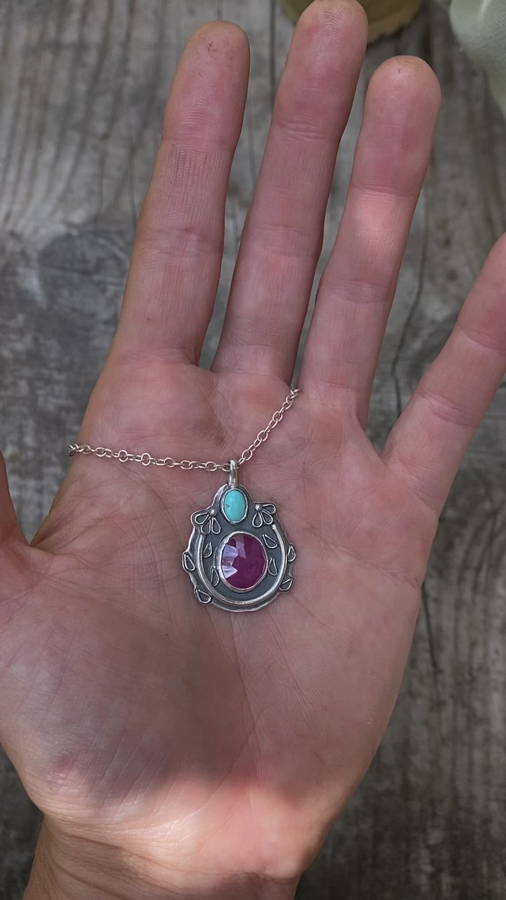 Climbing Vine Ruby Necklace