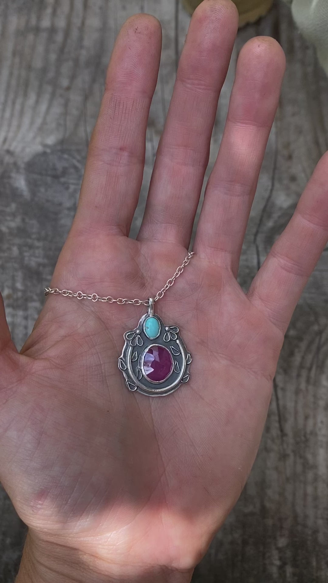 Climbing Vine Ruby Necklace