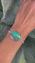 Turquoise Feather Cuff
